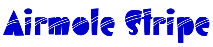 Airmole Stripe шрифт